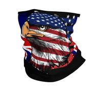 Cache Cou L'Amérique Et La Grande-Bretagne Combinent Le Drapeau Britannique Eagle Écharpe Multi-Usage Couvre-Chef Respirant Décoration Faciale pour Cyclisme Randonnée Jogging 25X50CM