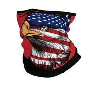 Cache-Cou L'Amérique Et Le Maroc, Le Drapeau Marocain Combinent L'Aigle Cache Cou Elastique Multi-Usage Tour De Cou Balaclava pour Moto Course À Pied 25X50 Cm