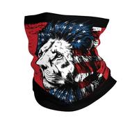 Cache Cou L'Amérique Et Le Maroc Le Drapeau Marocain Combinent Le Lion Couvre-Chef Multi-Usage Balaclava Durable Écharpe pour Adulte Jogging Randonnée 25X50CM