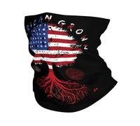 Cache-Cou L'Amérique Et Le Maroc Les Racines du Drapeau Marocain Cache Cou Elastique Respirant Bandana Tubulaire Multi-Usage pour Course À Pied Vélo 25X50 Cm