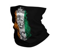 Cache-Cou Lion Cote D'Ivoire Flag Écharpe Demi-Visage Ultra-Douce Tour De Cou Multi-Usage Cache Cou Elastique pour Vélo Moto Randonnée 25X50 Cm