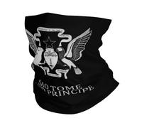 Cache Cou Logo du Drapeau De Sao Tomé-Et-Principe Neck Warmer Elastique Tour De Cou Anti-Solaire Cache-Col pour Extérieur Ski Cyclisme