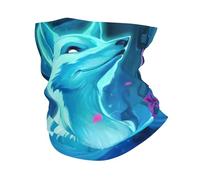 Cache-cou magique imprimé renard bleu ultra doux et extensible pour homme et femme