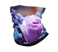 Cache-cou - Masque de protection UV - Écharpe respirante et coupe-vent - Rose violette avec beau papillon dessus - Cagoule d'été rafraîchissante - Bandana sans couture pour homme et femme
