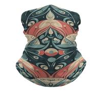 Cache-Cou Mexican Folk Art Bandana Tubulaire Élastique Écharpe Demi-Visage Ultra-Douce Tour De Cou pour Moto Course À Pied Randonnée 25X50 Cm