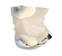 Cache-Cou Mignon Petit Cygne Écharpe Demi-Visage Multi-Usage Bandana Tubulaire Ultra-Douce Tour De Cou pour Randonnée Course À Pied Moto 25X50 Cm