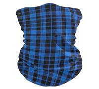 Cache-Cou Motif À Carreaux Vintage Buffalo Bleu Roi Tour De Cou Ultra-Douce Cache Cou Elastique Balaclava Écharpe Demi-Visage pour Course À Pied Vélo Moto 25X50 Cm