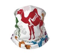 Cache-Cou Motif Chameau Écharpe Tube Unisexe Bandeau Magique Anti-Solaire Chapeaux, pour Cyclisme, Randonnée, Sports, Extérieur, 26x30cm