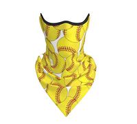 Cache-Cou Motif De Balle Molle Jaune Bande De Cheveux Multifonctionnel Headwrap Séchage Rapide Gaiter, pour Yoga, Moto, Randonnée, Course À Pied, 24x51cm