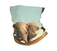 Cache-cou motif petit éléphant sur un arbre UPF 50+ - Protection solaire UV - Masque de cyclisme respirant - Bandana de randonnée pour homme et femme