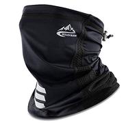 Cache Cou Moto Hiver Polaire, Tour de Cou Femme Coupe-vent étanche Cagoule Nez Homme Antipollution Foulard , Ski, Course à Pied, Running, Travail, Taille Universelle, Noir