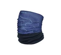 Cache cou multicol en polaire Barts Topographic Bleu TU