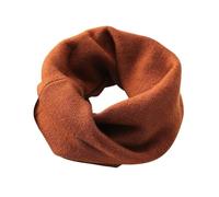 Cache-cou multifonctionnel, tissu tricoté doux, 53 x 38,5 cm, couvre-visage convertible, bandeau, chapeau, écharpe, marron, 53 Centimeters X 38.5 Centimeters
