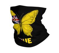 Cache Cou Niue Niue Peuple Papillons Drapeau Balaclava Multifonction Écharpe Respirant Couvre-Chef pour Jogging Randonnée Cyclisme 25X50Cm