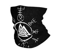 Cache-cou Nordique Pour Hommes Et Femmes -Masque Facial Imprimé Viking Valknut Bandeau Couvrant la Tête Balaclava -Accessoire de Tête Multifonctionnel Pour Le Sport Et L'extérieur en Été