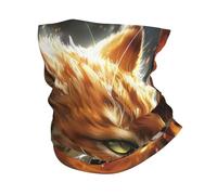 Cache-Cou Oranges Cat Fire Fantasies Art Cool Bandana Tubulaire Multi-Usage Écharpe Demi-Visage Respirant Tour De Cou pour Yoga Moto Vélo 25X50 Cm
