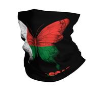Cache Cou Papillon Drapeau De Madagascar Tour De Cou Ultra-Douce Neck Warmer Personnalisé Écharpe pour Extérieur Yoga Adulte
