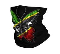Cache-Cou Papillon Drapeau De Saint-Kitts-Et-Nevis Cache Cou Elastique Multi-Usage Écharpe Demi-Visage Balaclava Echarpe Gaiter pour Yoga Moto Randonnée 25X50 CM
