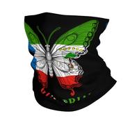 Cache Cou Papillon du Drapeau Équato-Guinéen Cache-Col Elastique Tour De Cou Durable Bandana pour Adulte Jogging Cyclisme