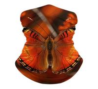 Cache-Cou Papillon Écharpe Tube Multifonctionnel Écharpe Demi-Visage Séchage Rapide Headwrap, pour Adulte, Sports, Homme, Moto, 26x30cm