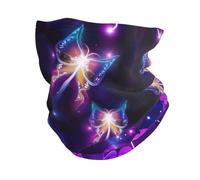 Cache-cou papillon violet en microfibre, cadeau d'équitation en plein air, écharpe chaude, chapeau de pirate, alpinisme, ski, Noir , Taille unique