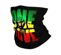 Cache-cou personnalisé One Love Jamaica Reggae pour femmes et hommes, protection UV, bandana d'hiver, écharpe pour le ski