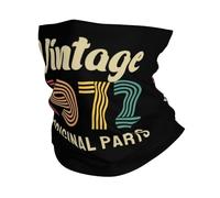 Cache Cou Pièces d'origine Vintage 1972 Bandana Multi-Usage Écharpe UV Résistant Neck Warmer pour Cyclisme Yoga Escalade