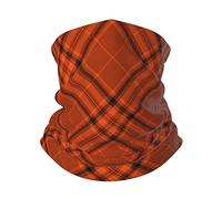 Cache-Cou Plaid Écossais d'halloween Écharpe Tube Multifonction Protection du Visage Ultra-Douce Headwrap pour Escalade, Moto, Yoga