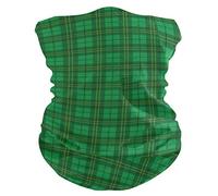 Cache Cou Plaid Vert De La Saint-Patrick Écharpe Anti-UV Couvre-Chef Multifonction Décoration Faciale pour Cyclisme Extérieur Course À Pied
