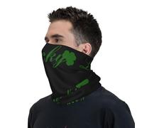 Cache-Cou Porte-Bonheur De La Saint-Patrick Balaclava Cache Cou Elastique Élastique Écharpe Demi-Visage pour Vélo Course À Pied Moto 25X50 Cm