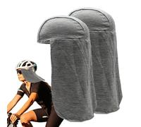 Cache-cou pour casque de sécurité - 2 doublures respirantes pour casque de sécurité | Soie de lait légère et respirante | Pare-soleil de qualité supérieure | Idéal pour la construction et les travaux