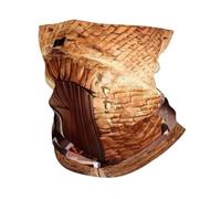 Cache-cou pour l'hiver avec imprimé cave à vin rouge, écharpe douce pour le ski, le cyclisme, les sports de plein air