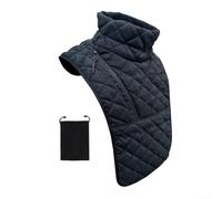 Cache-Cou pour moto Hiver Chaud Couvre-Nuque Vent Coupe-Vent pour Cyclisme - Tissu Polaire Doux Installation pour facile Rangement 23x14cm(gray Frosted zipper bag)