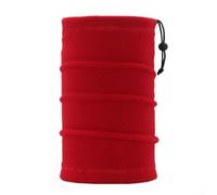 Cache-cou pour sports d'hiver, 25 x 30 cm, écharpe de cyclisme en polaire avec cordon de serrage, ajustement réglable, masque facial pour le ski, la randonnée et les activités de plein air (rouge vif)