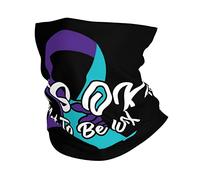 Cache Cou Prévention du Suicide Sensibilisation Neck Warmer Multi-Usage Écharpe Antidérapant Cache-Col pour Cyclisme Vélo Adulte