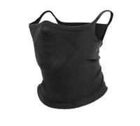 Cache-cou, protection solaire, 17,5 cm, avec boucles d'oreilles, respirant, coupe-vent, protection UV, écharpe pour la pêche, la randonnée, le cyclisme, les sports de plein air, Noir , Refer to