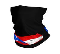 Cache-Cou Puerto Rico Flag Cache Cou Elastique Multi-Usage Tour De Cou Balaclava Echarpe Gaiter pour Moto Randonnée Yoga 25X50 Cm