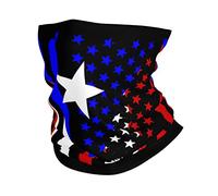 Cache-Cou Puerto Rico Flag Cache Cou Elastique Respirant Bandana Tubulaire Ultra-Douce Tour De Cou pour Moto Course À Pied Vélo 25X50 Cm