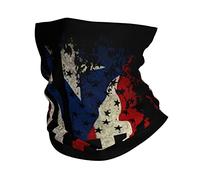 Cache-Cou Puerto Rico Flag Echarpe Gaiter Élastique Cache Cou Elastique Respirant Bandana Tubulaire pour Moto Randonnée Yoga 25X50 Cm