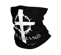 Cache-Cou Religion Christianisme Foi Jésus Cache Cou Elastique Respirant Bandana Tubulaire Élastique Tour De Cou pour Randonnée Vélo Course À Pied 25X50 Cm