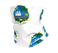 Cache-Cou Republic of Liberia F Cache Cou Elastique Ultra-Douce Echarpe Gaiter Élastique Tour De Cou pour Yoga Randonnée Vélo 25X50 Cm