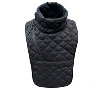 Cache-cou respirant pour moto avec coton isolant et tissu imperméable et coupe-vent conçu pour les activités d'hiver de plein air (gris foncé)