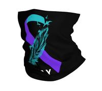 Cache-Cou Restez À L'Écoute De La Prévention du Suicide Cache Cou Elastique Élastique Bandana Tubulaire Multi-Usage Echarpe Gaiter pour Course À Pied Vélo Moto 25X50 Cm
