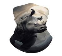 Cache-Cou Rhino Cache Cou Elastique Balaclava Tour De Cou Respirant Écharpe Demi-Visage pour Moto Vélo Course À Pied 25X50 Cm