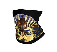 Cache-Cou Roi Pharaon Égypte Toutankhamon Égyptien Chapeaux Demi-Visage Anti-Solaire Bandeaux Imprimé Décoration Faciale, pour Homme, Cyclisme, Vélo, Ski, 26x30cm