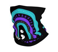 Cache-Cou Ruban Arc-en-Ciel De Sensibilisation À La Prévention du Suicide Tour De Cou Respirant Écharpe Demi-Visage Élastique Bandana Tubulaire pour Yoga Vélo Randonnée 25X50 Cm