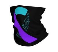 Cache-Cou Ruban De Sensibilisation À La Prévention du Suicide Écharpe Demi-Visage Multi-Usage Tour De Cou Balaclava Echarpe Gaiter pour Yoga Course À Pied Vélo 25X50 Cm