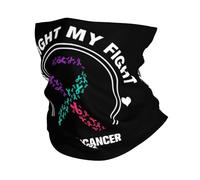 Cache-Cou Ruban De Sensibilisation À La Thyroïde : Une Famille Engagée Écharpe Demi-Visage Multi-Usage Echarpe Gaiter Balaclava Cache Cou Elastique pour Vélo Randonnée Moto 25X50 Cm
