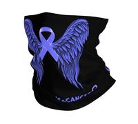 Cache-Cou Ruban De Sensibilisation Aux Testicules De L'Aile Bandana Tubulaire Élastique Écharpe Demi-Visage Ultra-Douce Echarpe Gaiter pour Vélo Yoga Course À Pied 25X50 Cm