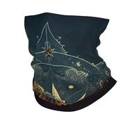 Cache-Cou Sacred Star Map Mystic Alchemist Dark Cache Cou Elastique Multi-Usage Bandana Tubulaire Respirant Écharpe Demi-Visage pour Moto Yoga Randonnée 25X50 Cm
